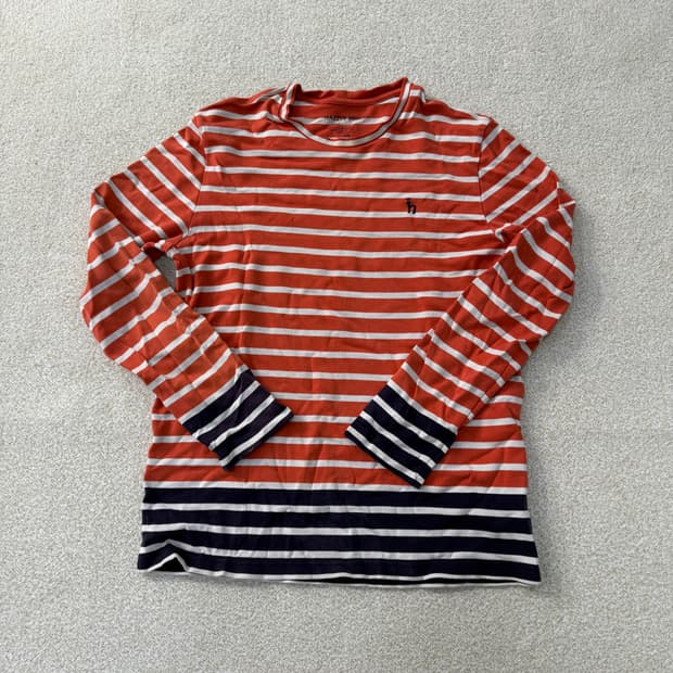 [105] 헤지스 오렌지 스프라이트 긴팔 티셔츠 0108T1