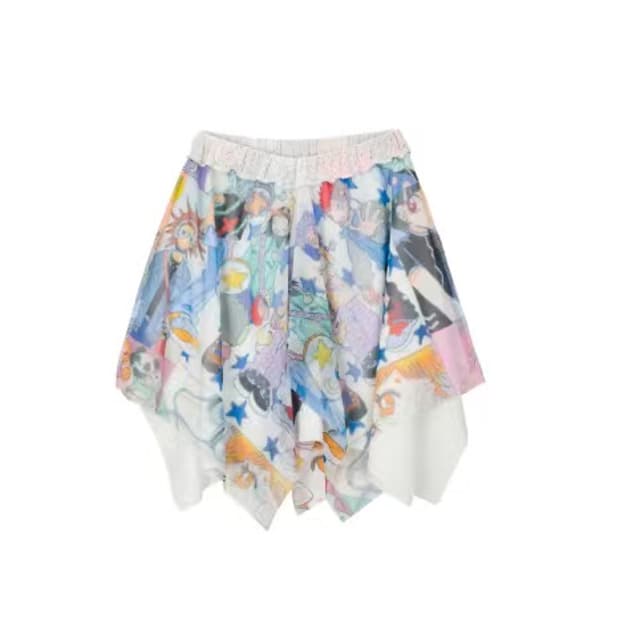 YOUTHBATH YB x Oliwa Knit-Mesh Skirt 