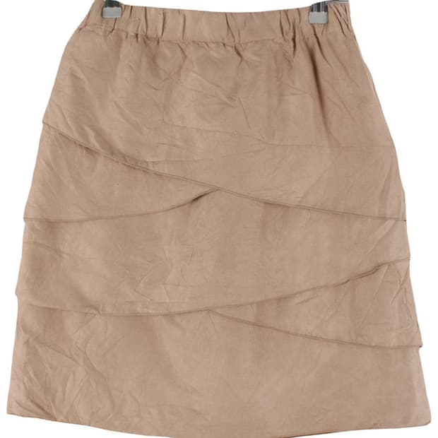 Japan Vintage 살구브라운 컬러 레이어드 스커트