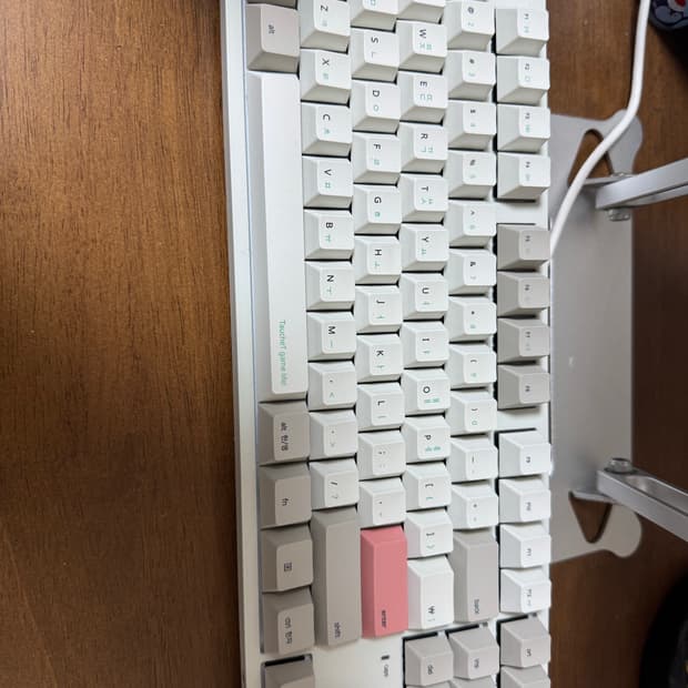 씽크웨이x듀가드 토체티 텐키리스 체리 저소음 적축 판매합니다!