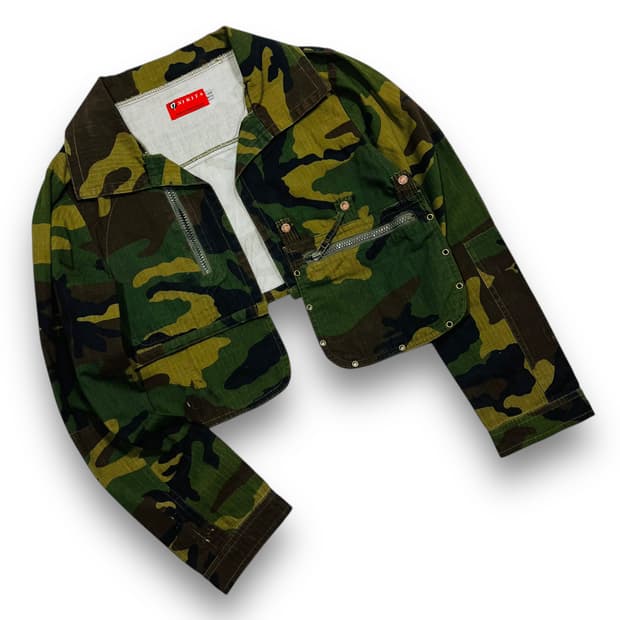 NIKITA Military y2k cropped jacket
