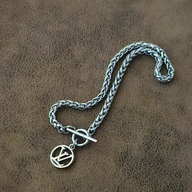 463 루이비통 정품 빈티지 업사이클링 남자 팔찌 남여공용