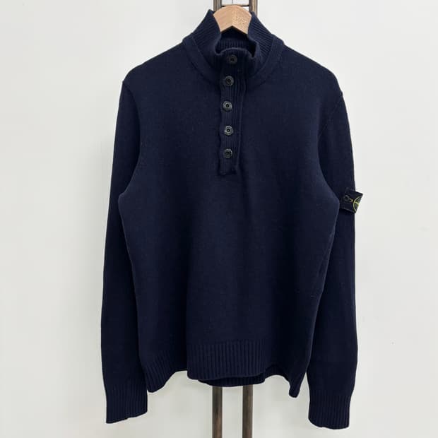 [XL]스톤아일랜드 반집업 니트