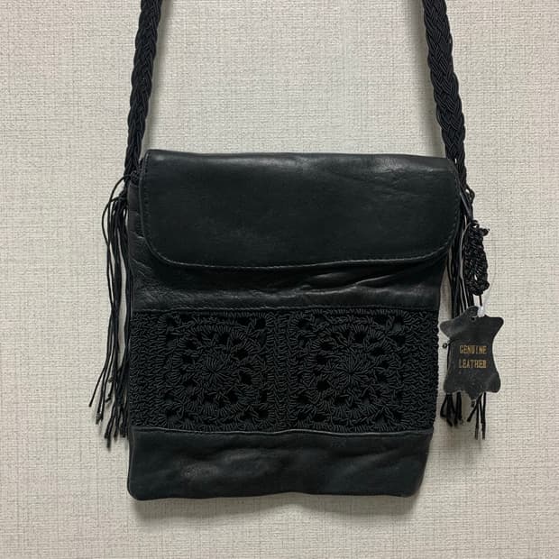 소가죽 미니 크로스백