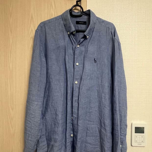 HAZZYS 헤지스 린넨 셔츠 블루/100