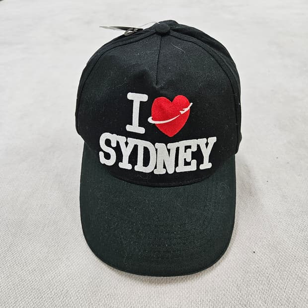F I Love Sydney 블랙 볼캡 0604Y