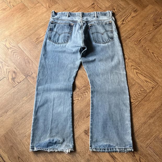 [38]리바이스 517 블랭크탭 미디엄블루 플레어진 F2