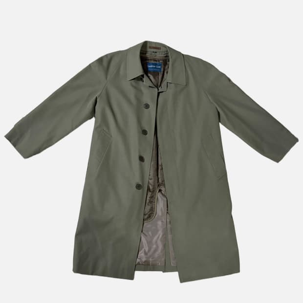 스왈로 코트 발마칸 그린 싱글 코트