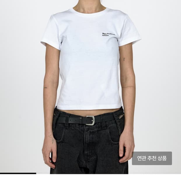 플라스틱 프로덕트 우먼 반팔 화이트 L