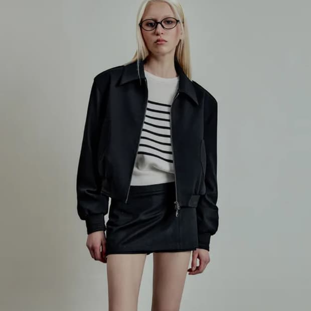 엘무드 마이크로 쇼츠 스커트 블랙 36