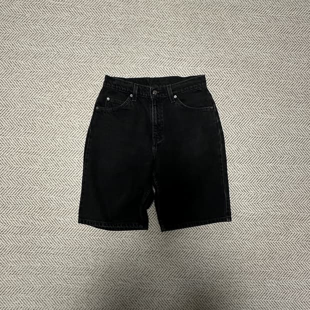LEVI'S 550 90's black denim shorts