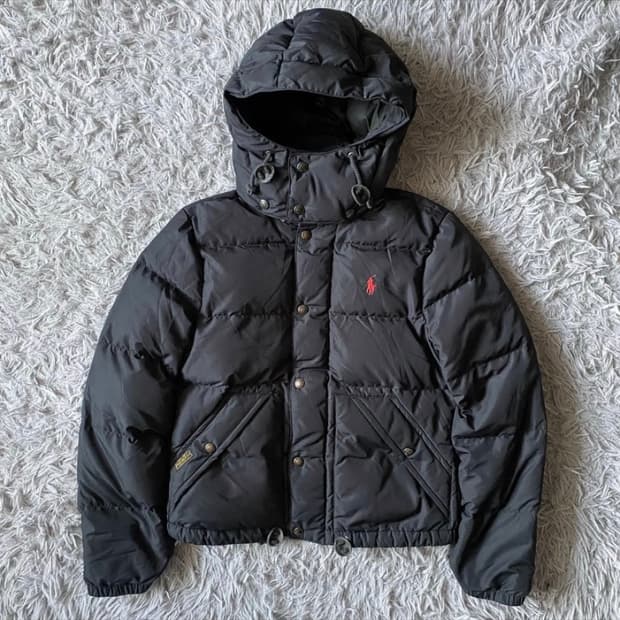 [희귀템] 폴로 랄프로렌 여성 후드 다운 패딩 자켓 S