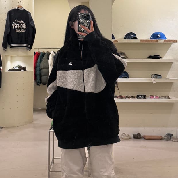 나이키 빅스우시 리버시블 양면 후리스 자켓 U1064