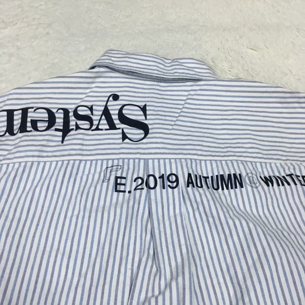 시스템옴므 스트라이프셔츠 DD23