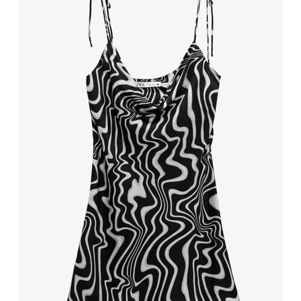 Safia printed strappy mini dress
