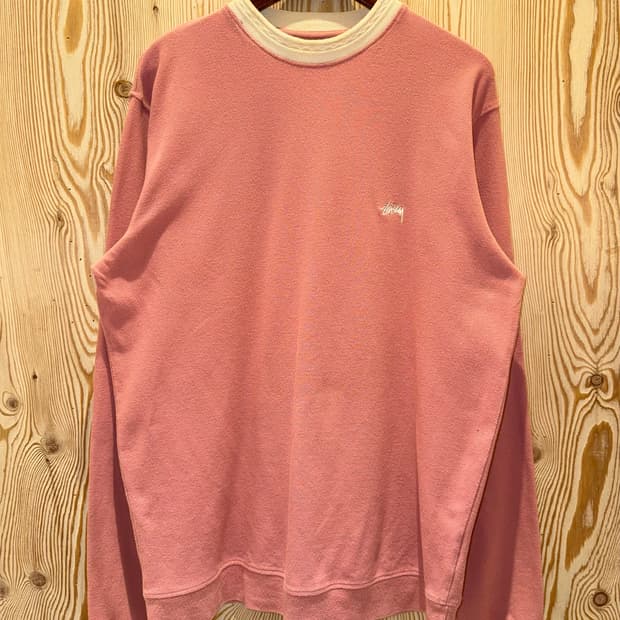 스투시 다이아몬드 칼라 헤비 피케 롱슬리브