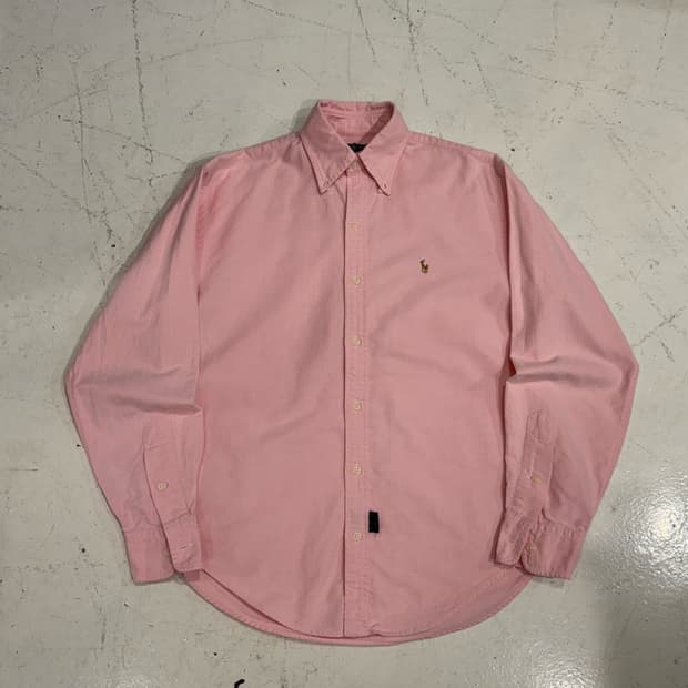 폴로 여성 핑크 솔리드 셔츠