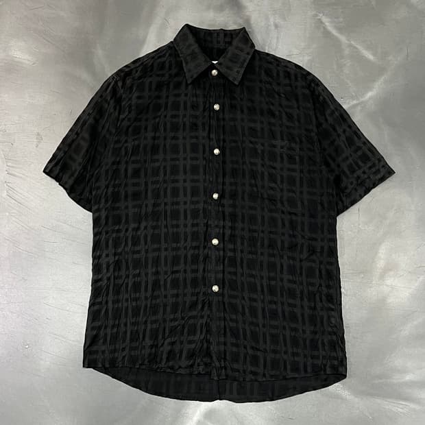  정글스톰 체크 하프 셔츠 y16281