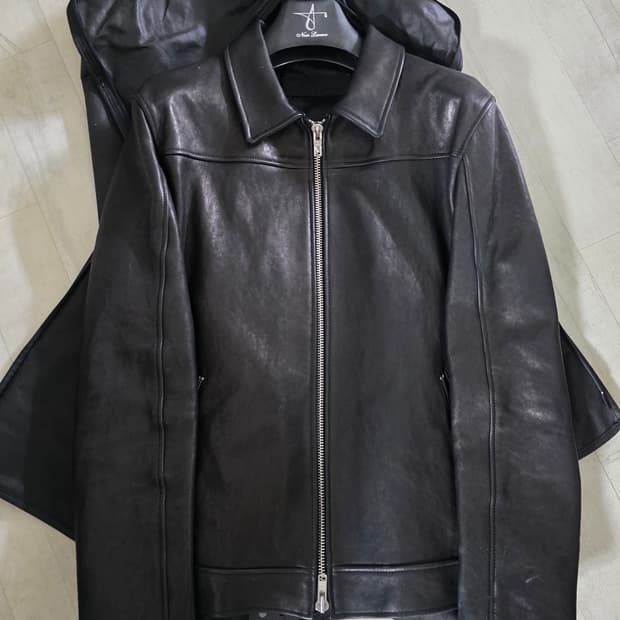 느와르라르메스 싱글 램스킨 레더 자켓 48