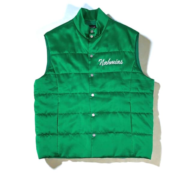 NAHMIAS 나미아스 미라클 아카데미 실크 베스트 그린 M사이즈