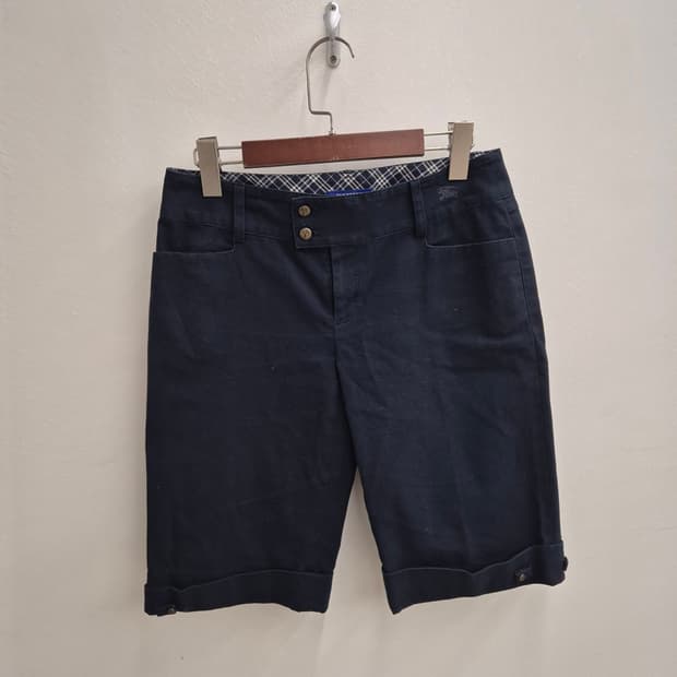 burberry blue label navy shorts