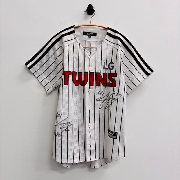 [싸인 다수] LG 트윈스 어센틱 핀스트라이프 홈 유니폼