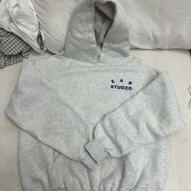 아이앱 IAB 후드티 초판 라이트그레이 XL