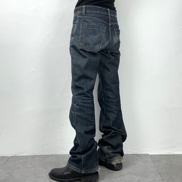 Faded Indigo Bootcut Denim