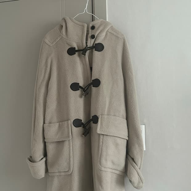 MICHAA 베이지 더플 코트