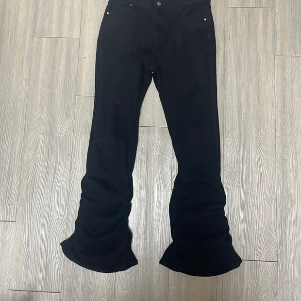 릭오웬스맛 부츠컷 팬츠 곱창 y2k