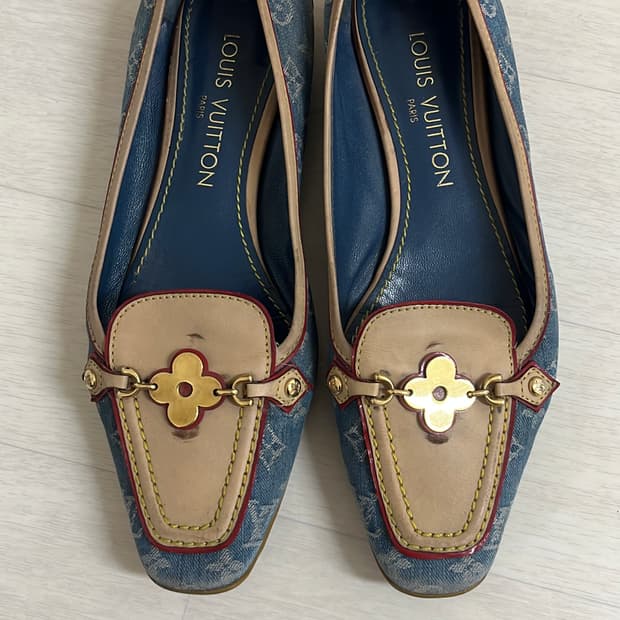 루이비통 여성 데님 로퍼 240 정품