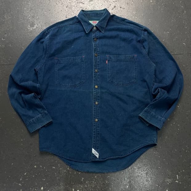 100 90s 리바이스 데님 셔츠