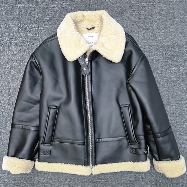 [M]<Agingccc>블랙 무스탕