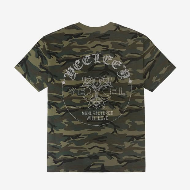 YEEL cubic logo oversized t-shirt camo