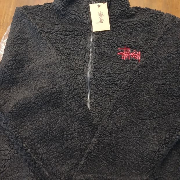 스투시 뽀글이 플리스 자켓 110