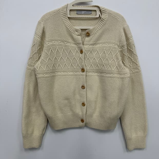 에잇세컨즈 아이보리 가디건