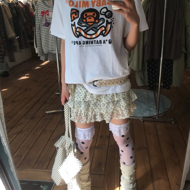 베이프 마일로 치즈 반팔