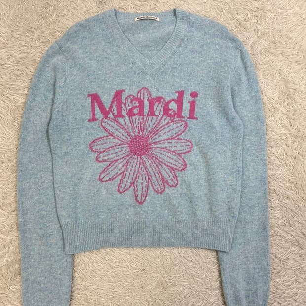 마르디메크르디 세미크롭 니트/#2957