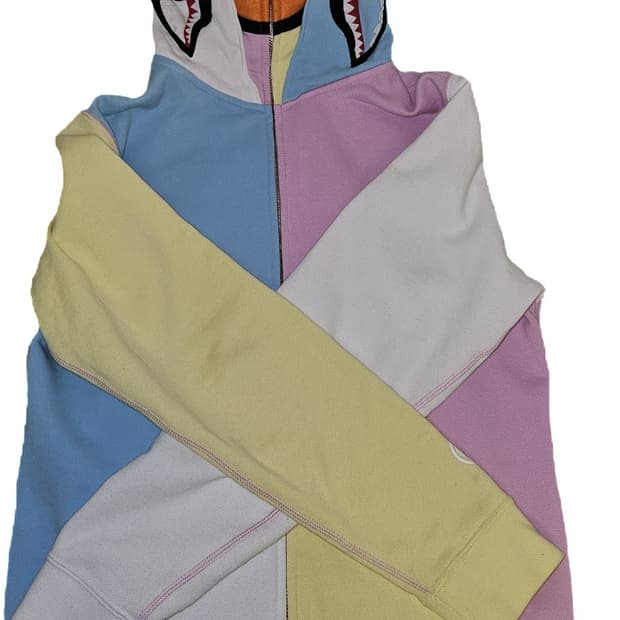 더블 마일로 샤크 솜사탕 후드집업 정품