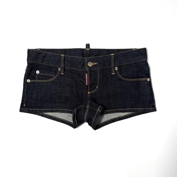 빈티지 Dsquared2 데님 리본 숏 팬츠