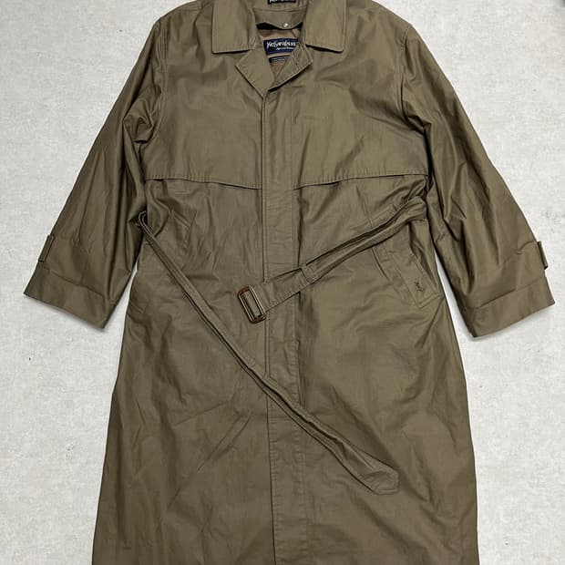 입생로랑 90s YSL 빈티지 트렌치 코드 