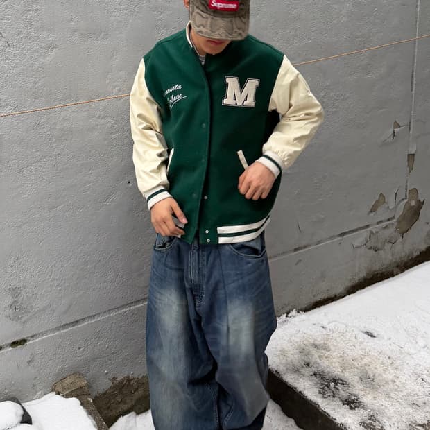 빈티지 바시티 자켓