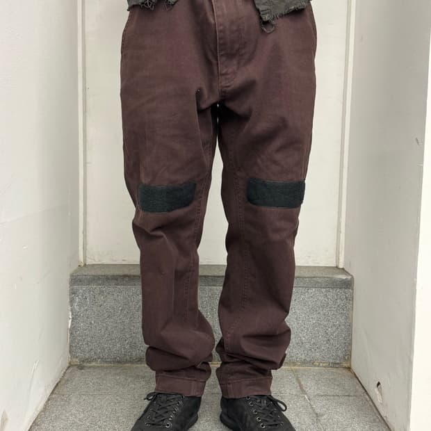 플라스틱프로덕트 벨크로 치노팬츠 브라운