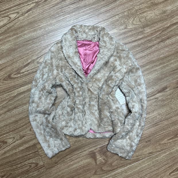 빈티지 라떼 밤비 보석 퍼 리본 코트 히메갸루 로걀 리즈리사깔 자켓 고딕