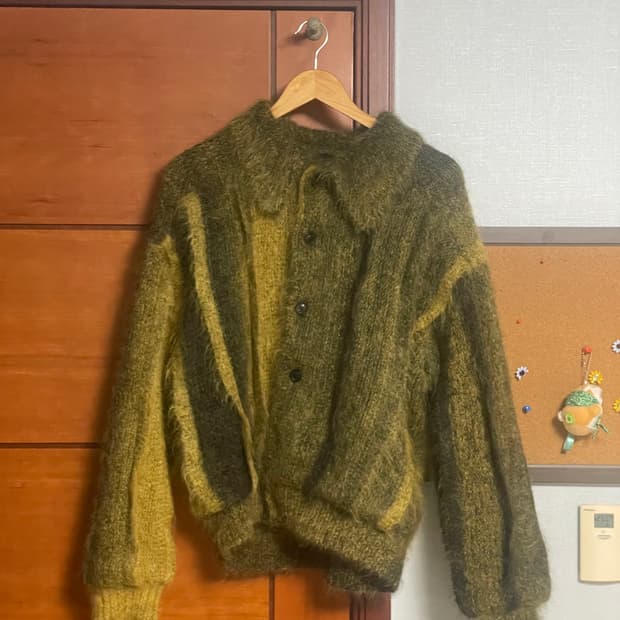 Coor 앙고라 퍼 가디건 택 O 데드스탁