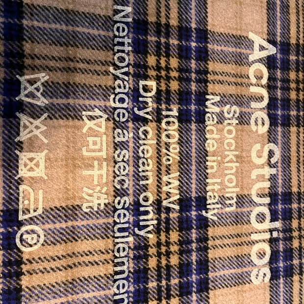 Acne Studios 오트밀 머플러