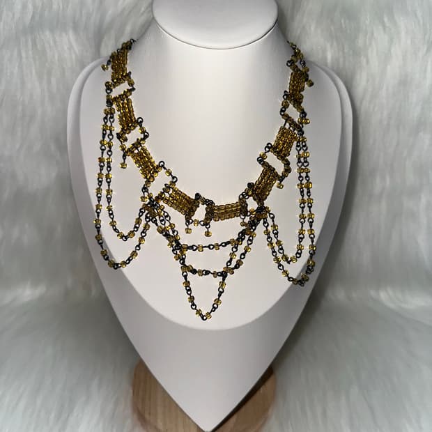 오리엔탈 레이어드 빈티지 목걸이