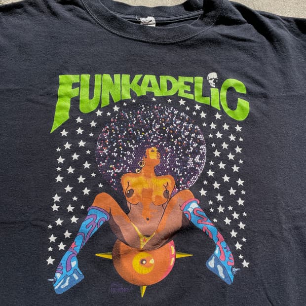 RARE!!) 00s Funkadelic Afro Girl T-shirt