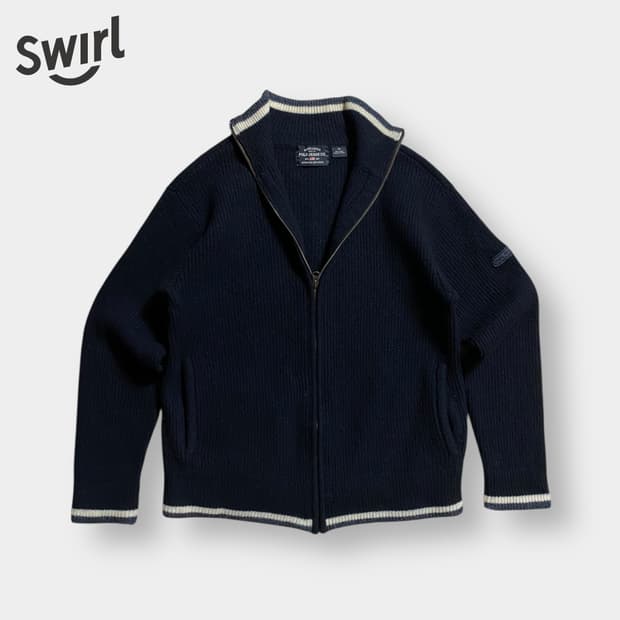 🌊Polo jeans Zip-up knit