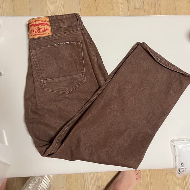 리바이스 와이드 데님팬츠